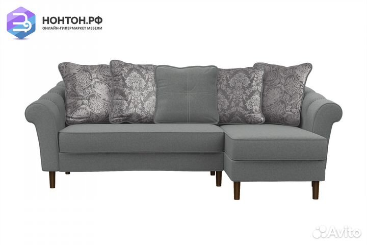 Диван угловой пантограф Ника серый