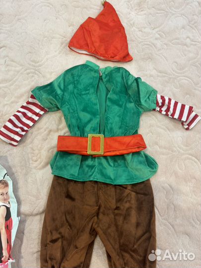 Новогодний костюм для мальчика 104-110 гном