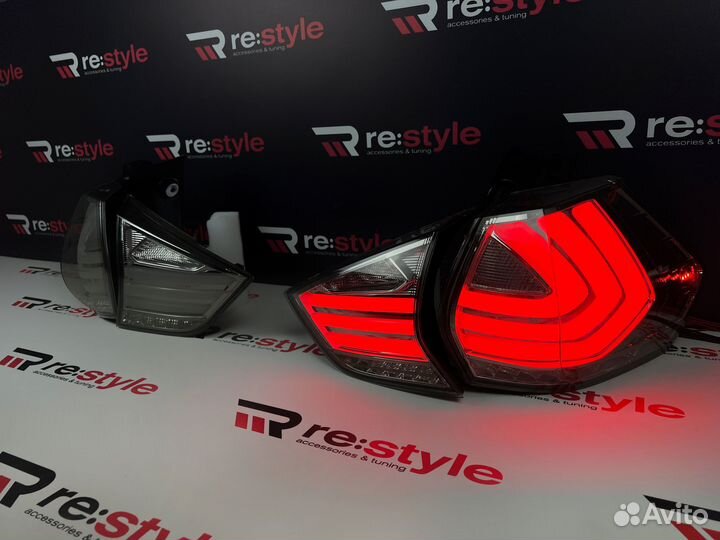 Стопы Nissan X-Trail 32 Стиль BMW Дымчатые