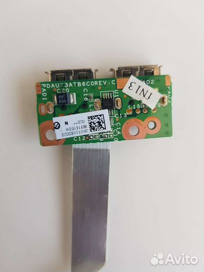 Плата с разъемами USB HP dv6-1445er dv6-2000