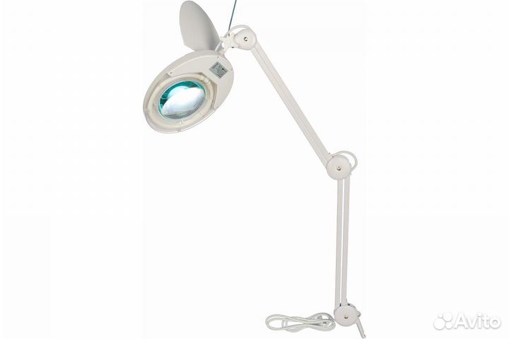 Лампа лупа на струбцине