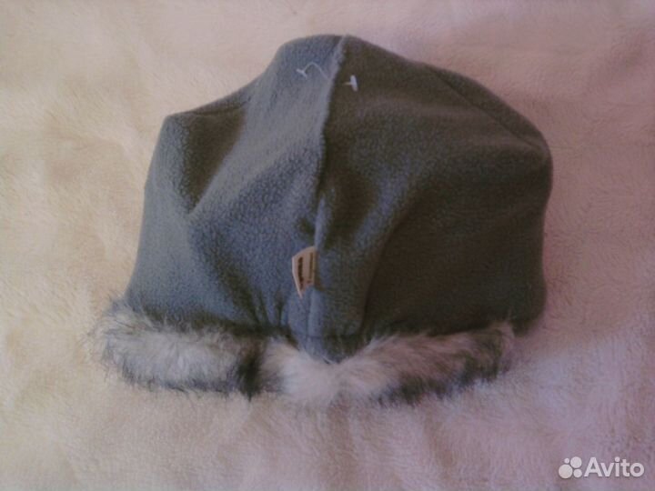 Шапка Кошка из экомеха, р-р 54-56