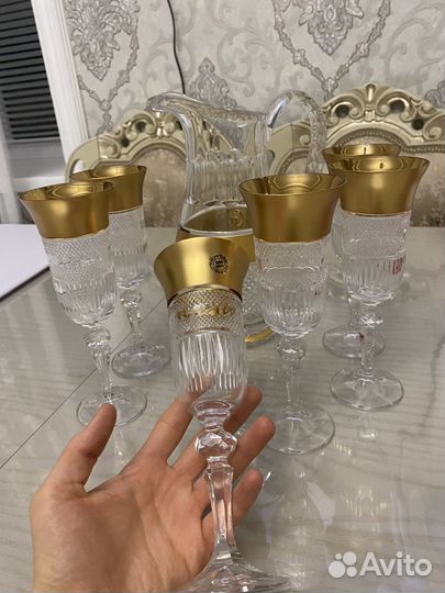 Графин с рюмками чехия