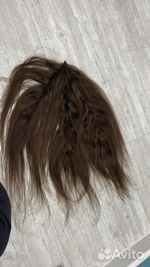 Хвост из натуральных волос наращивание