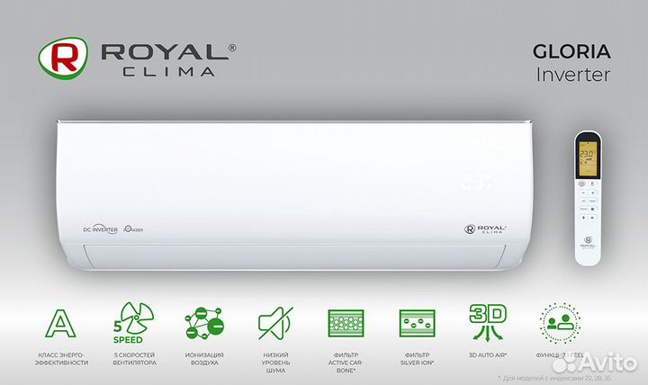 Инверторные кондиционеры Royal Сlima