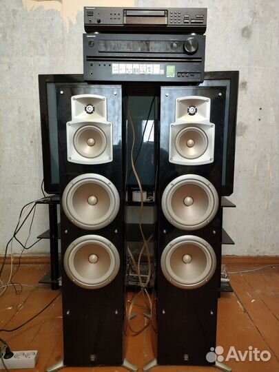 Колонки yamaha NS 777, ресивер onkyo TX NR 626