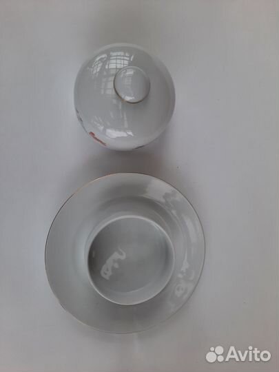 Масленка ГДР, тарелки Хайта, масленка новая