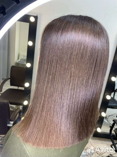 Кератиновое выпрямление волос