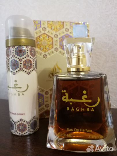 Духи Lattafa raghba 100мл+дезодорант