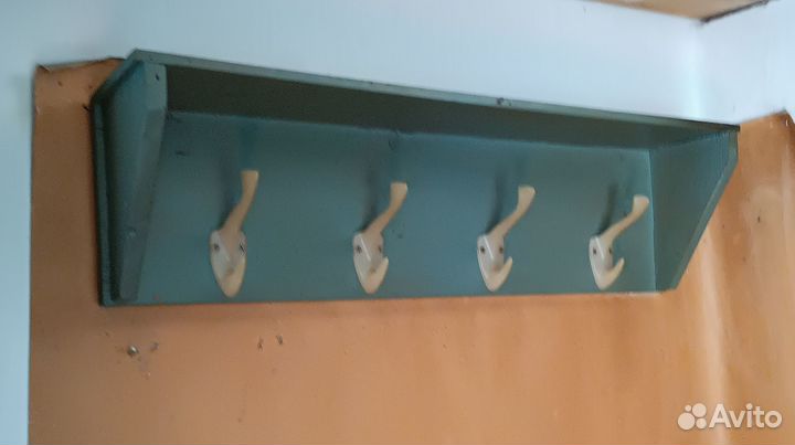 СССР Полка Вешалка Большая деревянная Советская