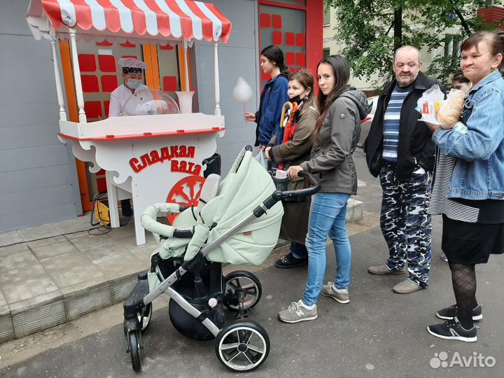 Тележка для сладкой ваты и candy bar