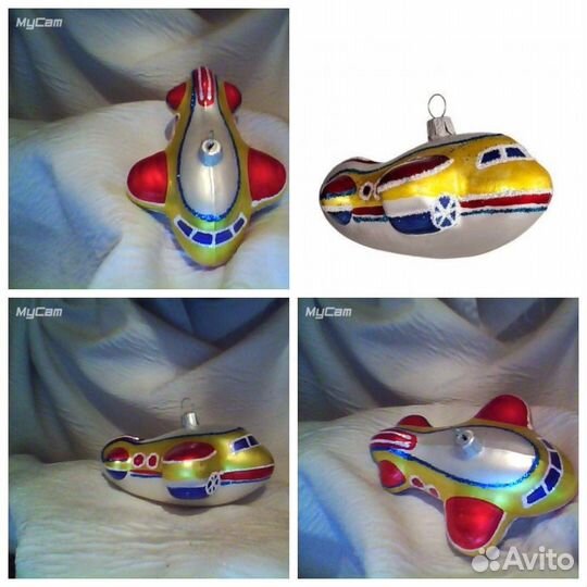 Елочные игрушки стеклянные фигурки