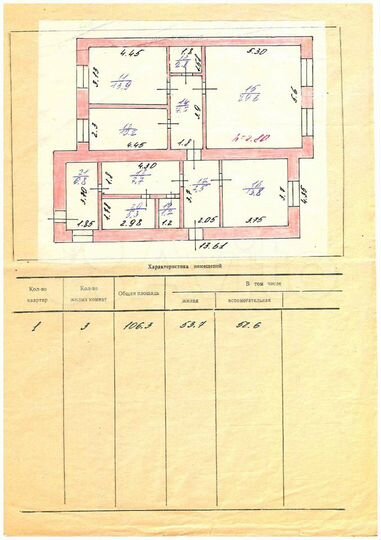 Дом 106,3 м² на участке 13,8 сот.