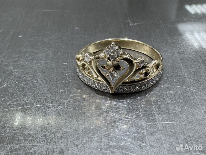 Золотое кольцо 585 проьа