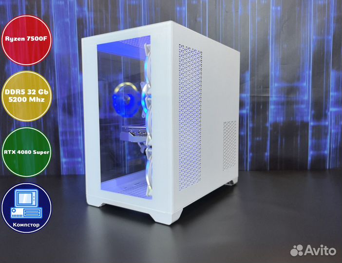Сборки пк AMD7500F-RTX4080SUP-32DDR5-WIQ638795-A620