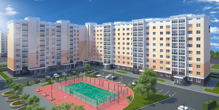 2-к. квартира, 58,6 м², 3/9 эт.