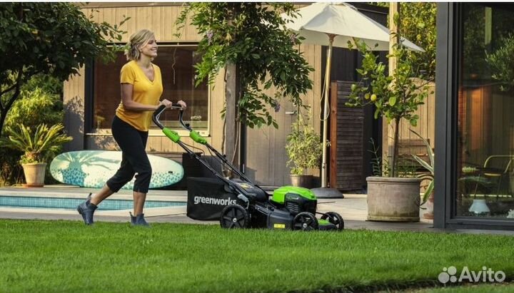 Газонокосилка GreenWorks GD40LM46SP без АКБ и зу Б