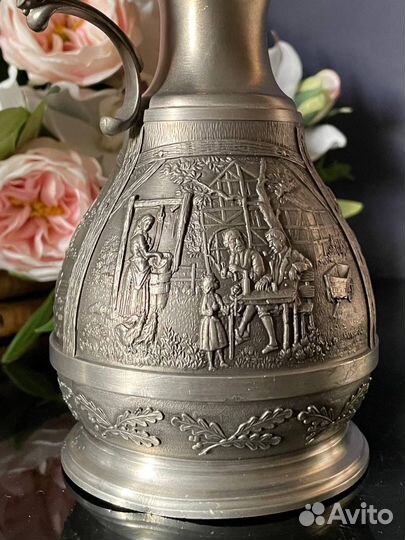 Красивый оловянный кувшин Германия