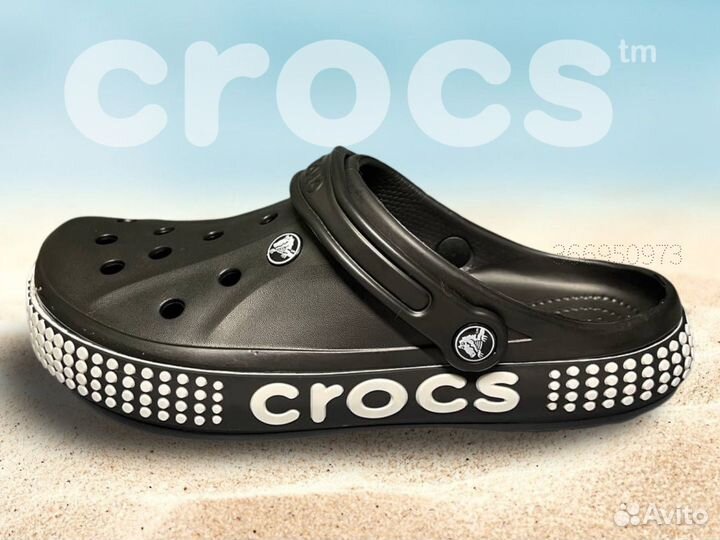 Crocs сабо мужские (черные)