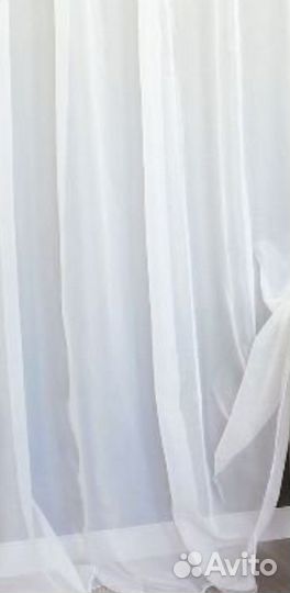 Тюль новая. На шторной ленте. 1.31.8