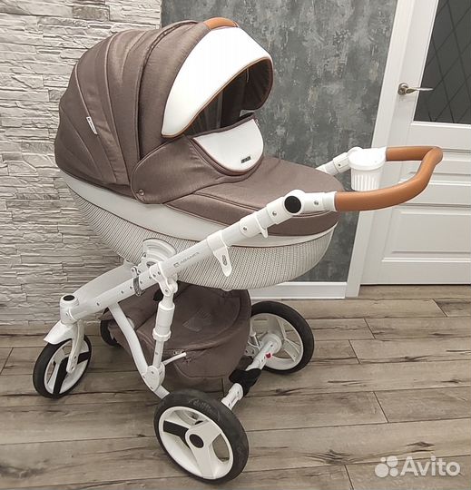 Детская коляска 2 в 1 Adamex Monte Carbon