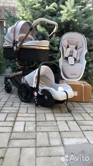 Коляска 3 в 1 Аулон Макс (серая )