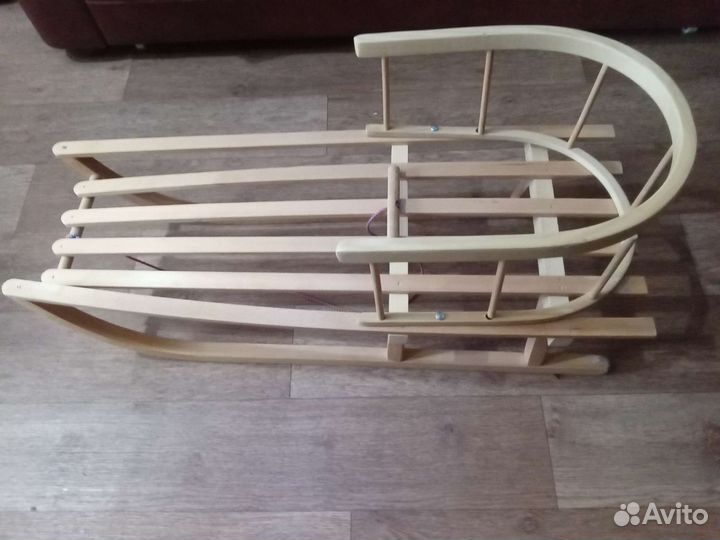 Детские санки Польша новые металл дерево