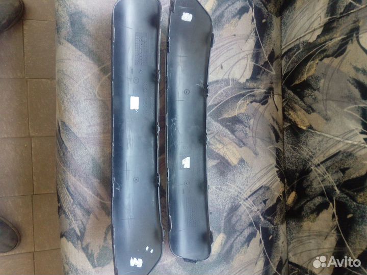 Накладки заднего бампера Peugeot 307