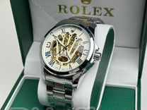 Часы Rolex мужские механические серебро корона