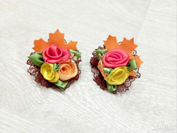 Осенние бантики, ободки