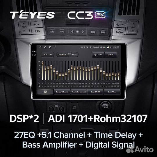 Магнитола Teyes CC3 2K 6/128 Lexus RX 2