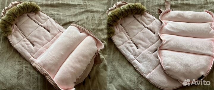 Зимний конверт elodie details в коляску розовый