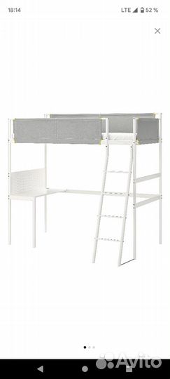Кровать-чердак икеа витвал без стола