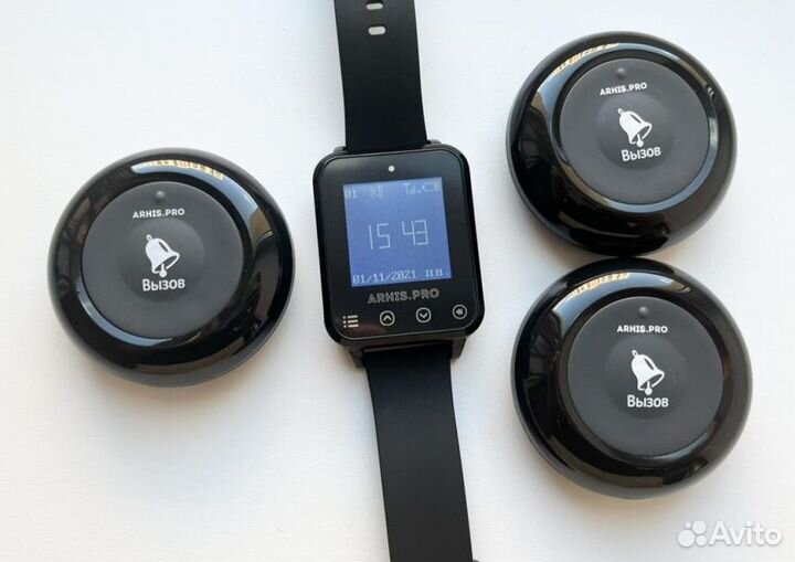 Кнопка вызова персонала и часы официанта Элит