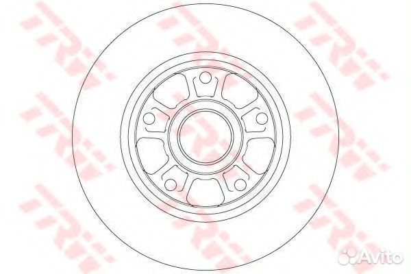 Тормозной диск DF6182 TRW