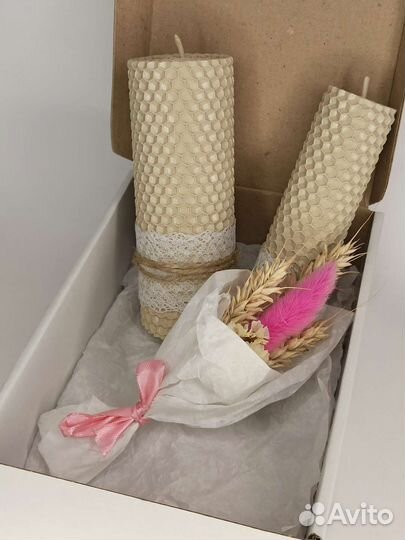 Свечи из вощины 2 шт