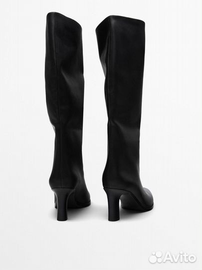 Сапоги Massimo Dutti кожаные