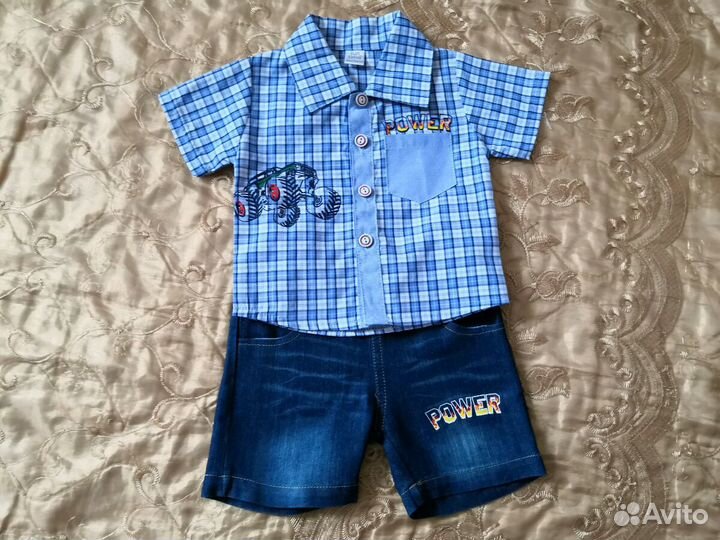 Комплект: шорты+майка+рубашка