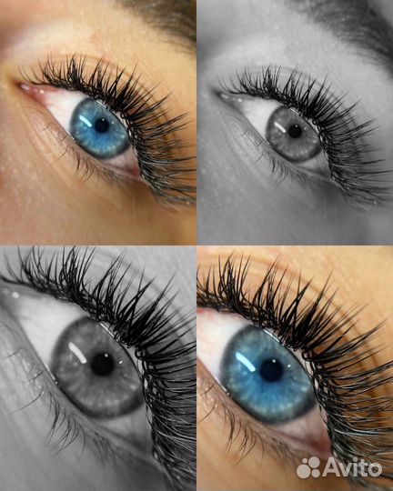 Наращивание ресниц и оформление бровей