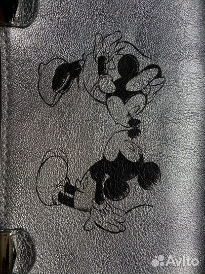 Сумка-сэтчел авторская натуральная кожа микки маус