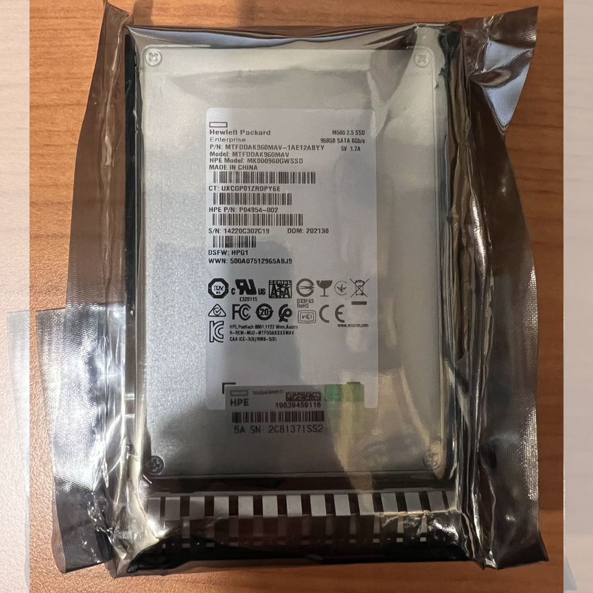 [P18483-001] Ssd Диск Hp 960gb Sata 6g P18483-001