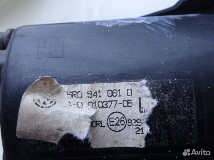 Volkswagen Polo 14-20 фара противотуманная левая