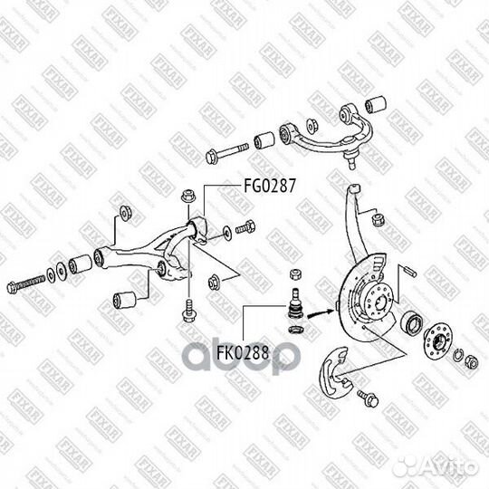 С/блок fixar mercedes W164 06- / сайлентблок ры