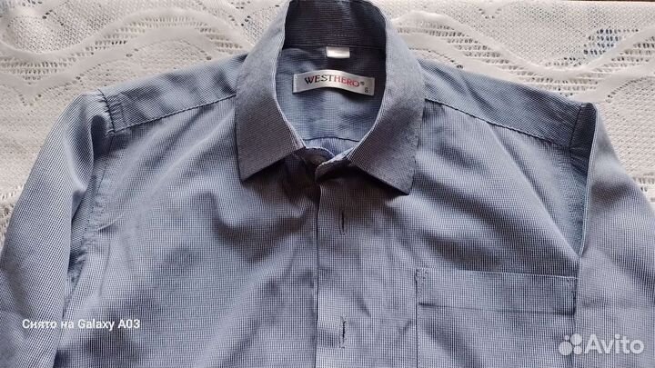 Школьные рубашки и кофта пакетом