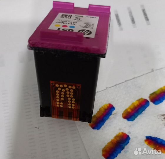Картридж HP 651 c2p11a полный трёхцветный цветной