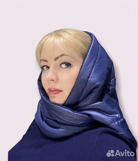 Зимняя косынка платок из плащевой ткани