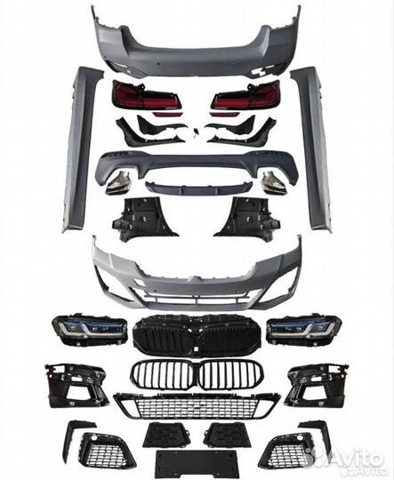 Обвес рестайлинг M пакет на BMW 5er G30