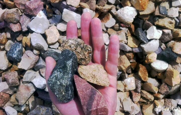 Щебень гравийный любых фракций