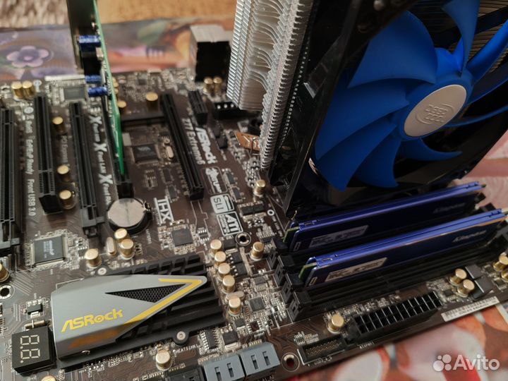 Комплект Asrok Z77 Extreme 6+Core I7 3770k+16гб