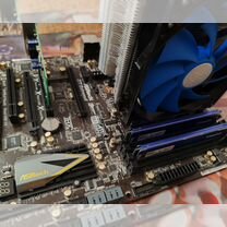 Комплект Asrok Z77 Extreme 6+Core I7 3770k+16гб